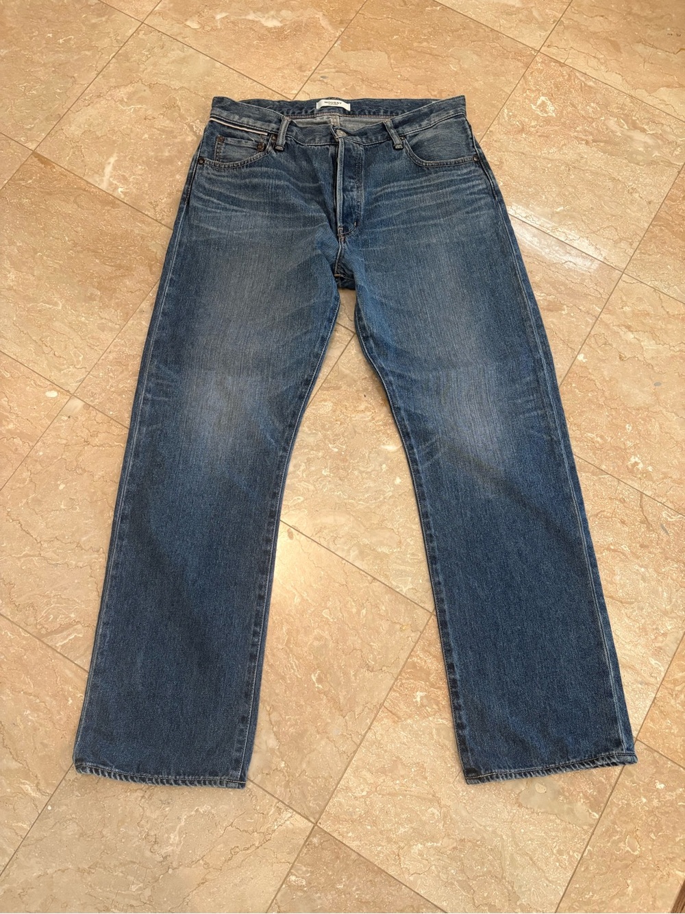 MOUSSY Vintage High Rise Button Fly Straight Jeans Size 31